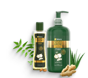 Natura Grow Hair Oil & Hair Density Shampoo